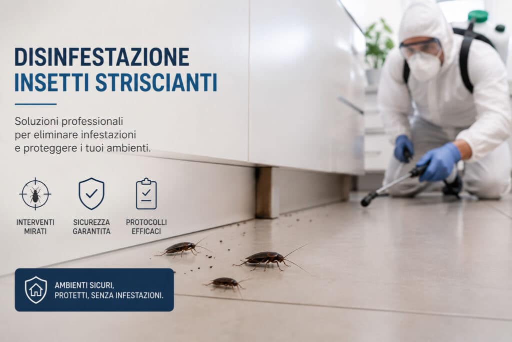 disinfestazione insetti striscianti